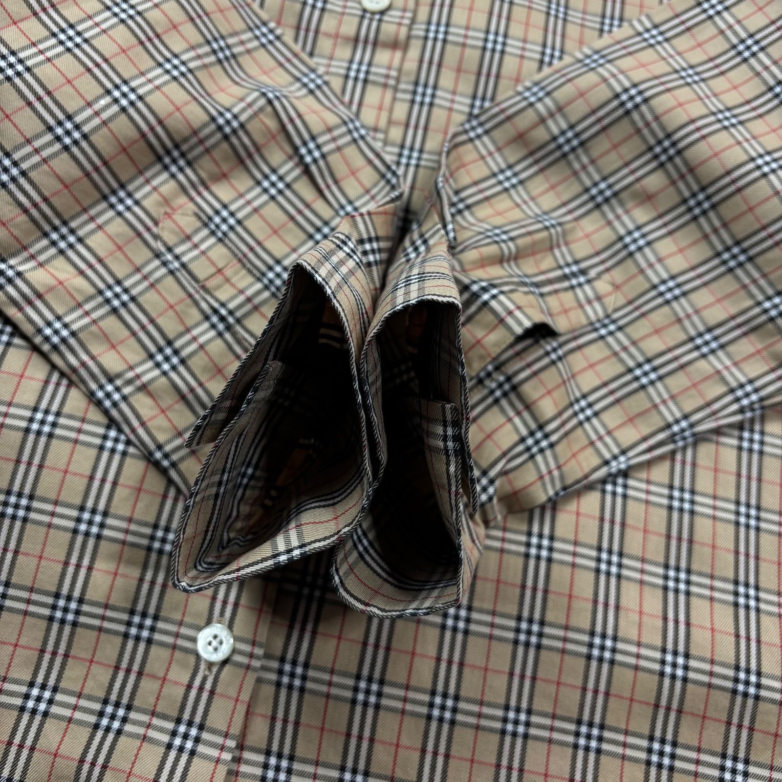 Burberry ノバチェックシャツ M ベージュ 中古・古着通販】BURBERRY (バーバリー) ノバチェックシャツ ベージュ