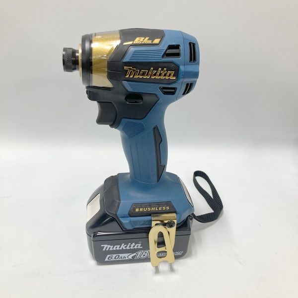 マキタ makita 充電式インパクトドライバ ブルー フルセット 18 V 6.0 Ah 20周年記念 色 台数 ≡DT 6936