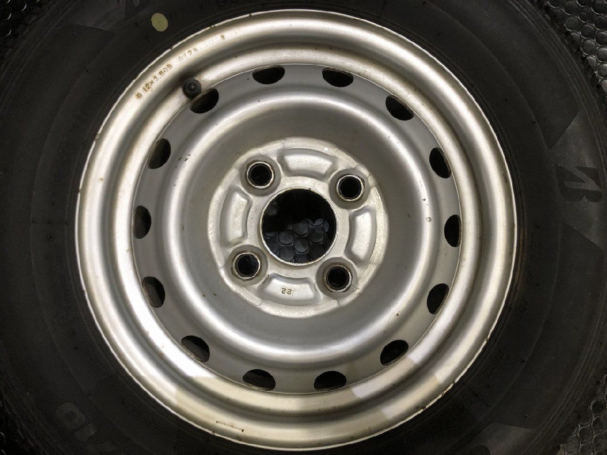  BS ECOPIA R 710 145 80 12 78 N LT 夏タイヤ スチールホイール 12インチ 3 22年製 バリ溝 エブリィ等 VTP 277 12インチ以下 タイヤ ホイールセット