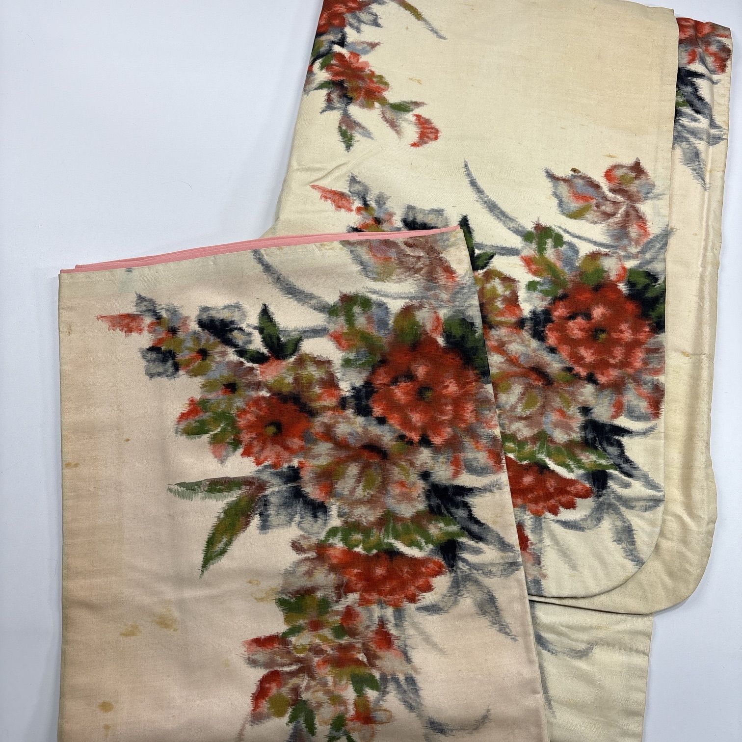 銘仙 着物 4枚 正絹 着物まとめ売り 同梱購入歓迎 リメイク用 着付け