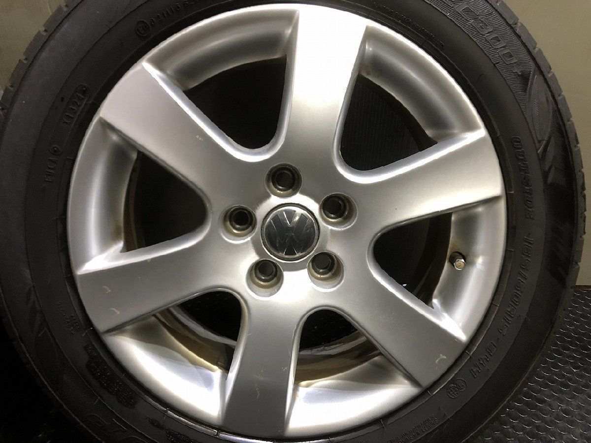  DUNLOP ENASAVE EC 300 185 60 R 15 夏タイヤ フォルクスワーゲン ホイール 15インチ 43 ポロ等 VTM 400 15インチ タイヤ ホイールセット