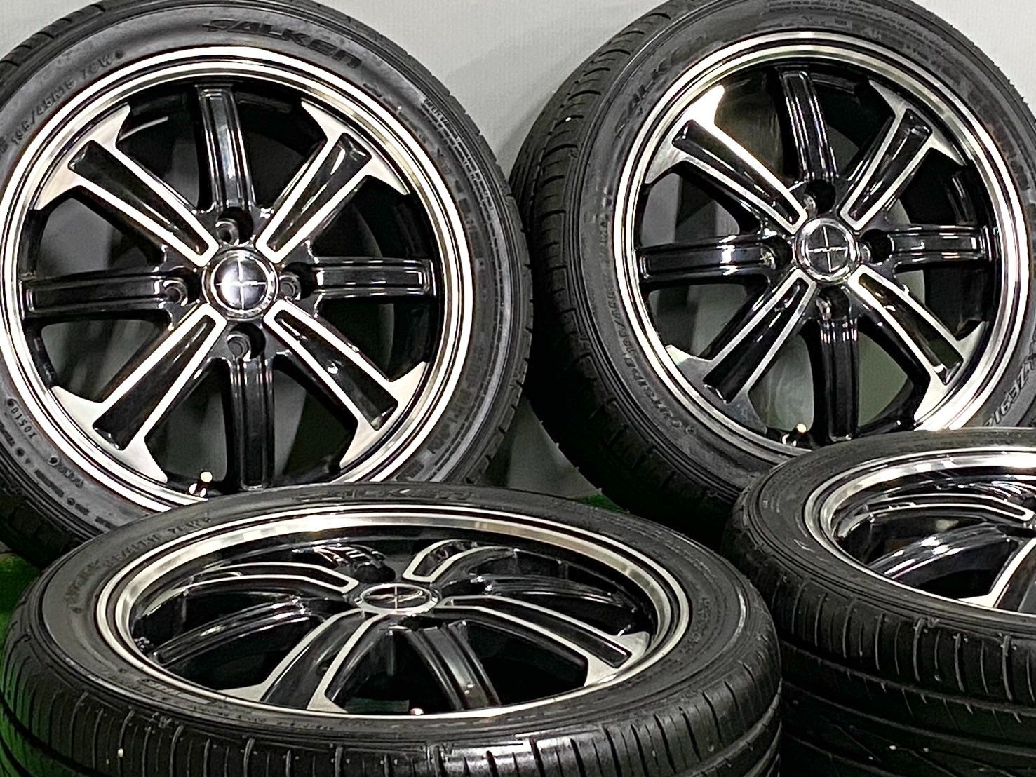 ︎ 即決品 SALITA 15 in 6 J 42 PCD 100 195 45 R ラジアル N BOX フリード フィット モビリオ bB アクア ヴィッツ キューブ カスタム