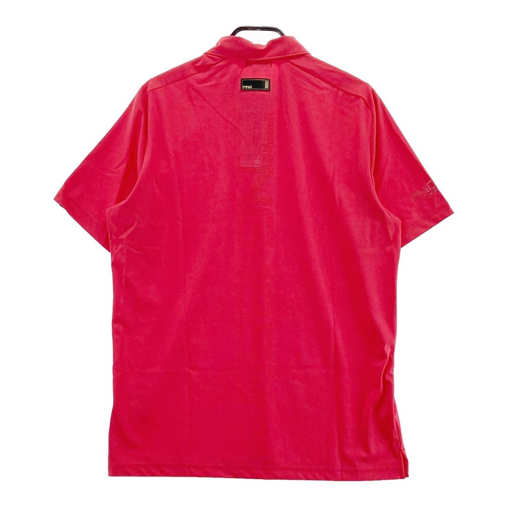 サイズ：LL PING ピン 2024年モデル 半袖ポロシャツ レッド系