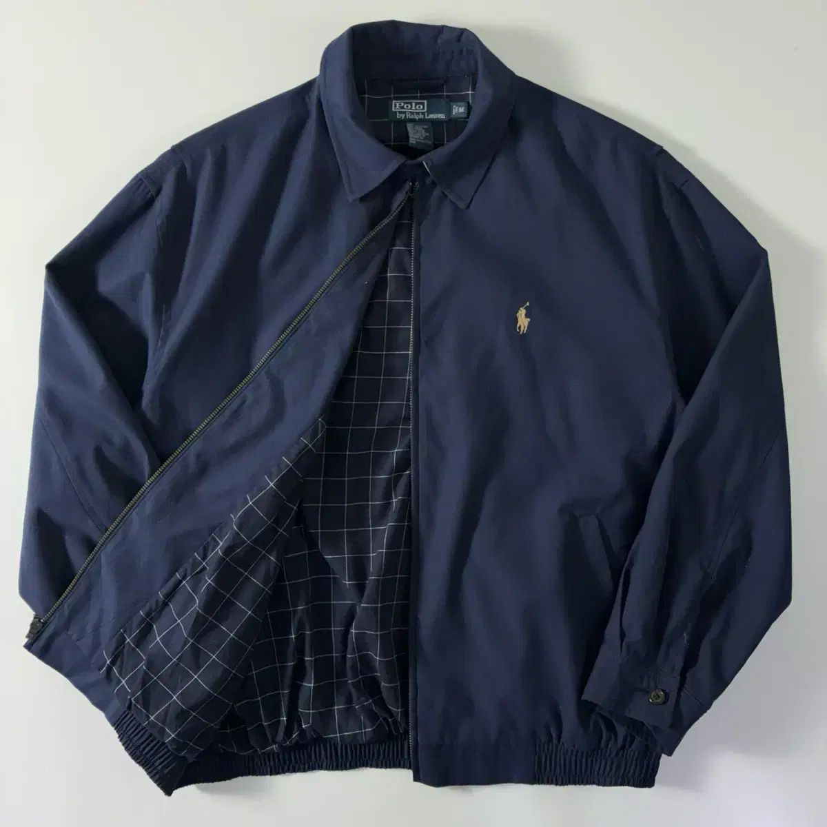 Polo ポロ ラルフローレン 刺繍 ネイビー ポリエステルシェル ブルゾン ジャケット