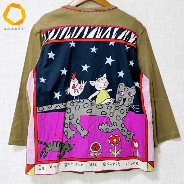 anc アルベロベロ ALBEROBELLO アンサンブル カーキ マルチ ロゴ ぶた