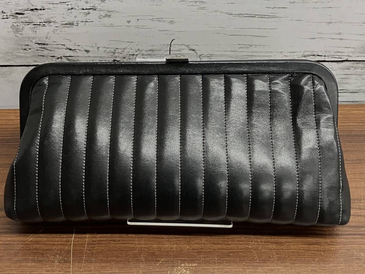 CHANEL ラムスキン マドモアゼル クラッチバッグ 10 47 鑑定書付き