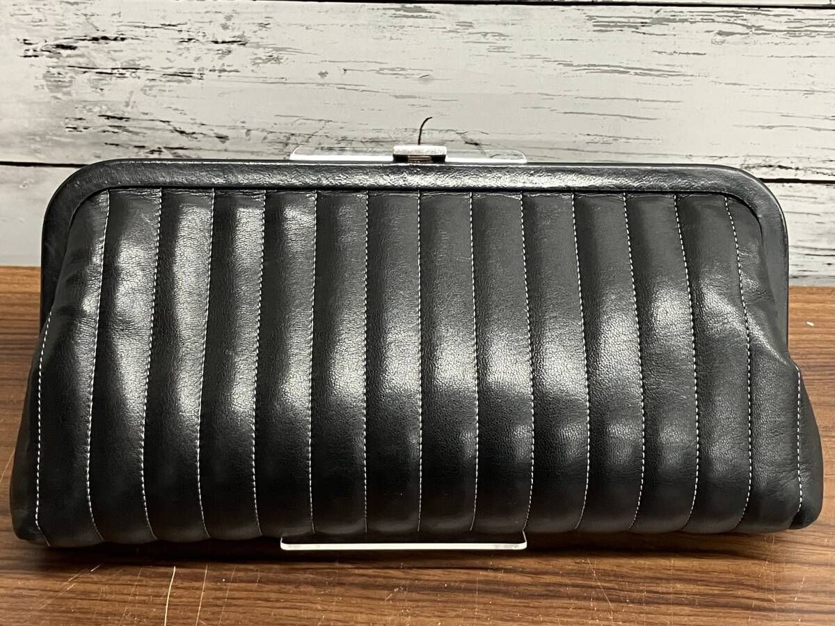 CHANEL ラムスキン マドモアゼル クラッチバッグ 10 47 鑑定書付き