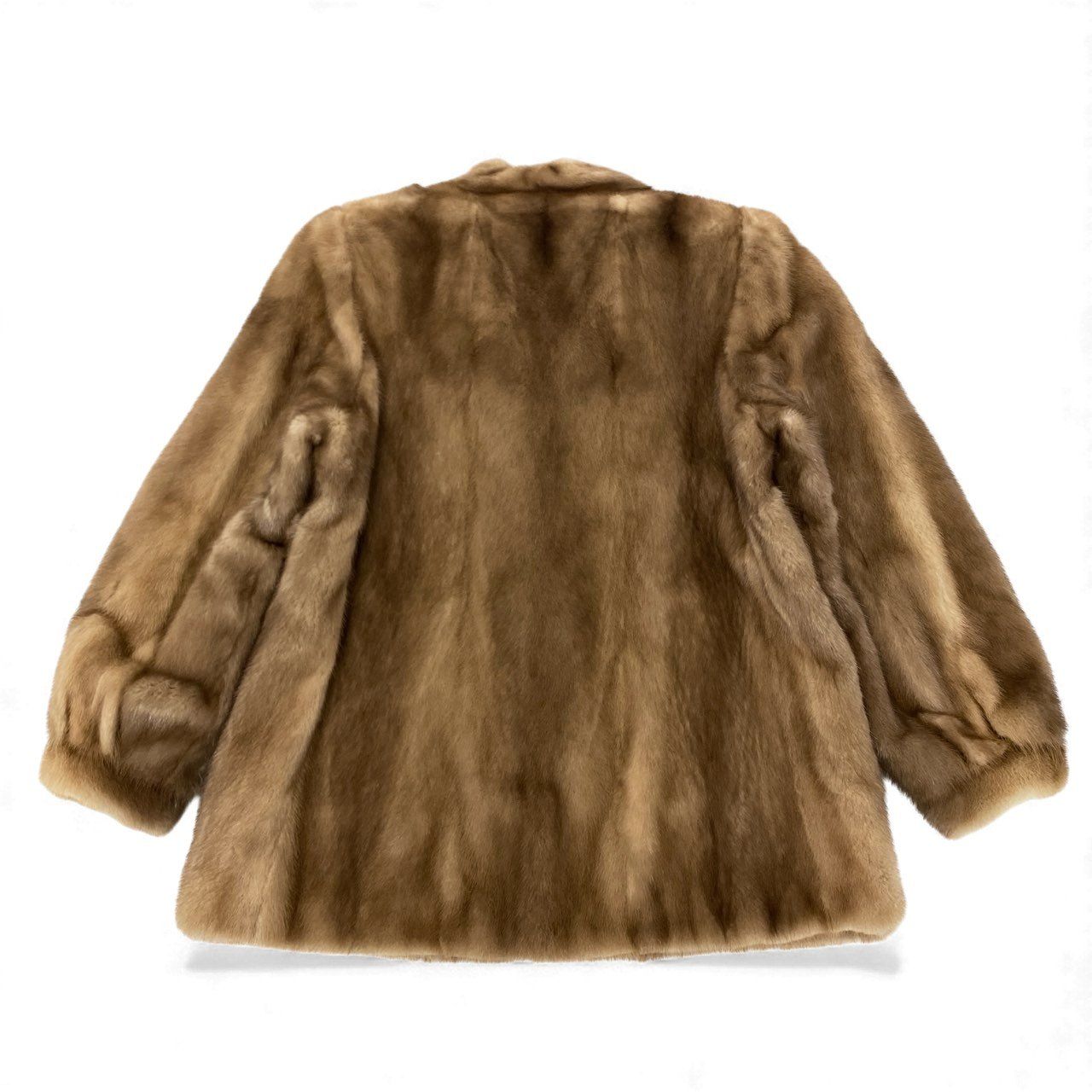 6L16 Best Angle パステルミンク ファーコート サイズ11号 茶系 本毛皮