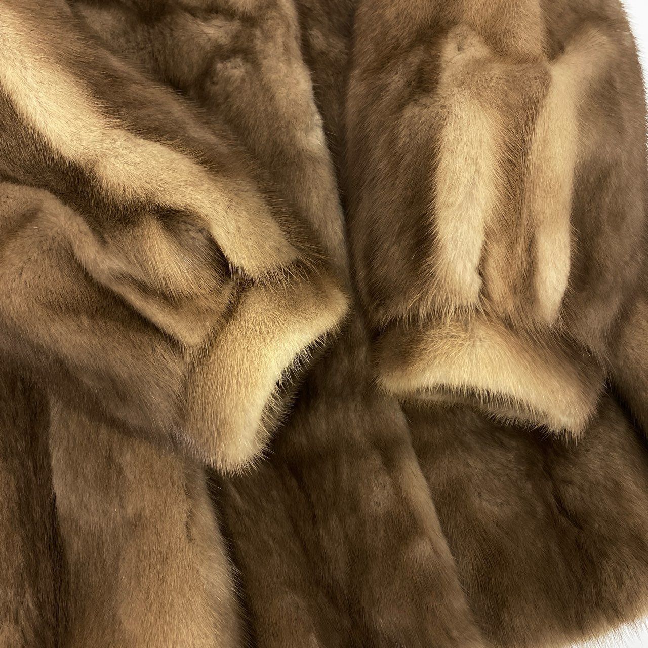 6L16 Best Angle パステルミンク ファーコート サイズ11号 茶系 本毛皮