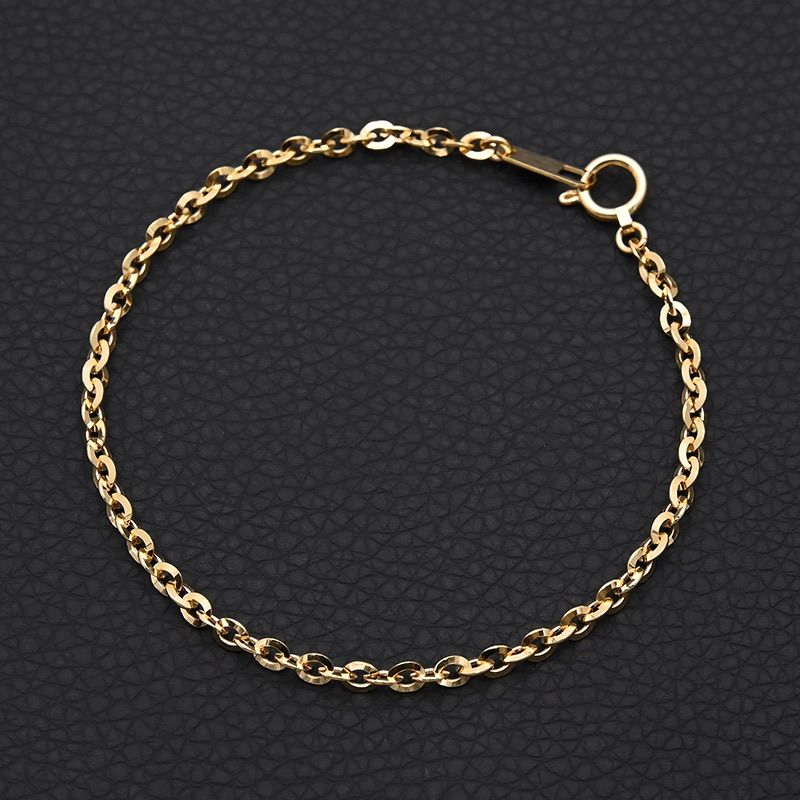 K 18 トゥインクルカット アズキチェーン ブレスレット 3.4 g cm