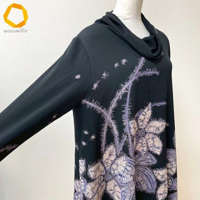 未使用！美品！ 詩仙堂 シセンドウ　HITOSHI 和柄 ちりめん チュニック シセンドウ 詩仙堂 HITOSHI TAMURA ちりめん セットアップ ジャケット