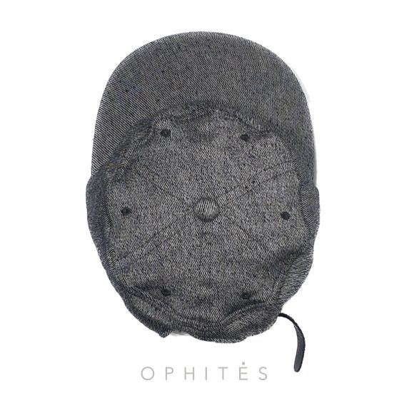 OPHITES VOYAGES SILK WOOL MELANGE WORK CAP GREY