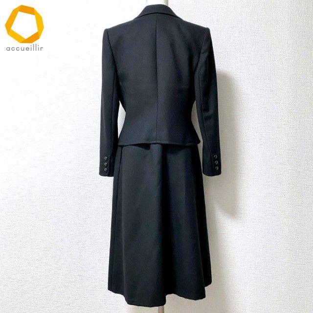 wnc ジバンシイ HI FORMAL スカートスーツ セットアップ ツーピース 12 黒 フォーマル ウール レディース 975581