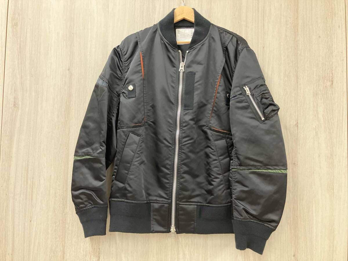 sacai フライトジャケット ブラック MA-1 サイズ2 - メルカリ