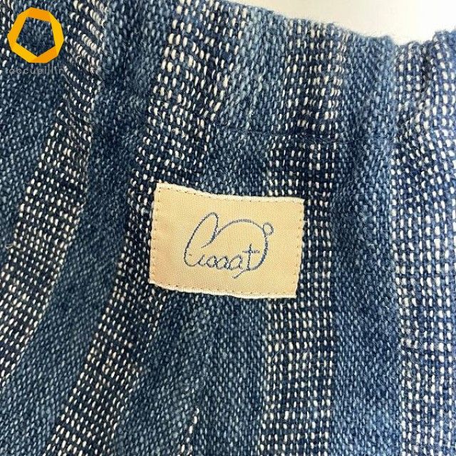  snc うさと USAATO パンツ 青系 紺 白系 ハーフパンツ ワイド ストライプ 紐付き レディース 978995 ショートパンツ ハーフパンツ パンツ