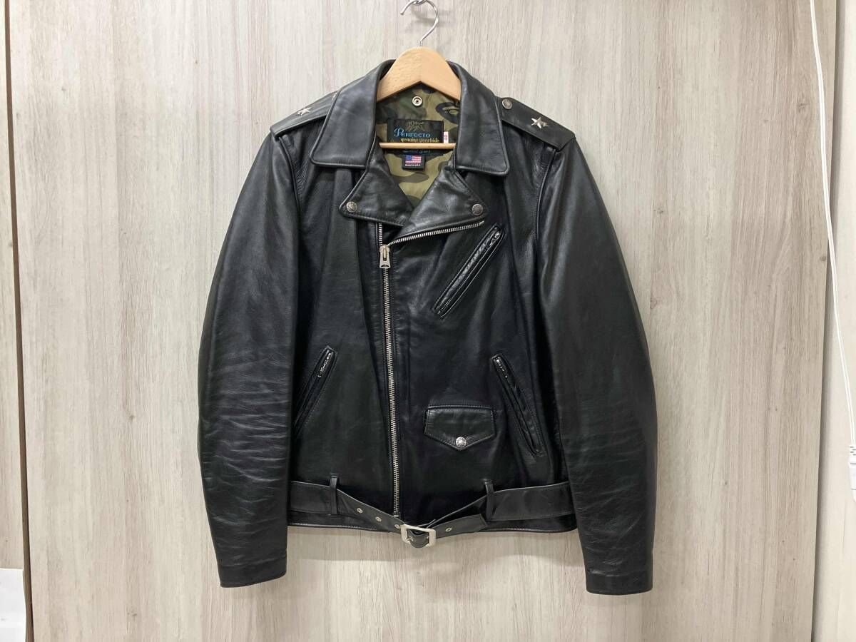 Schott × A BATHING APE 13AW ONE STAR Double Riders Jacket ｼｮｯﾄ ｱ