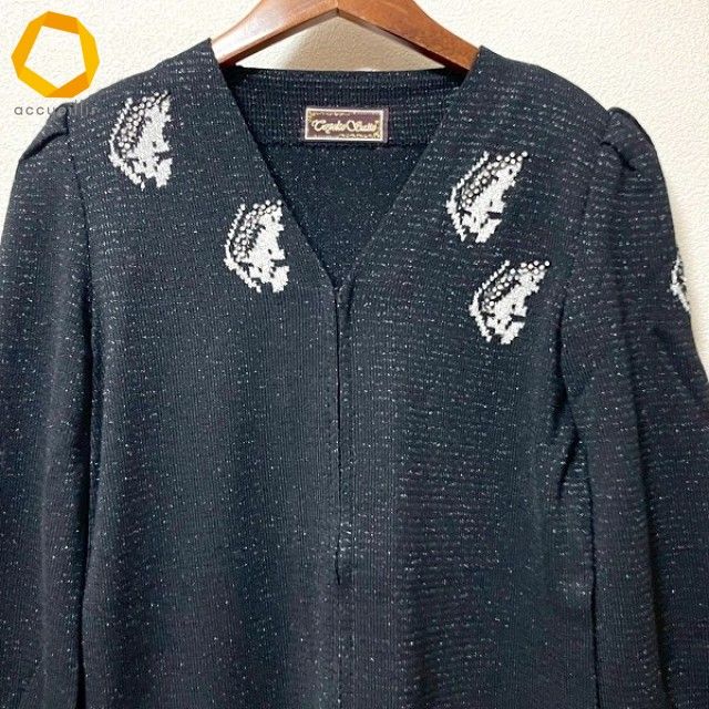 wnc サイトウトヨコ 斉藤都世子 ワンピース 黒 ニット ボーダー