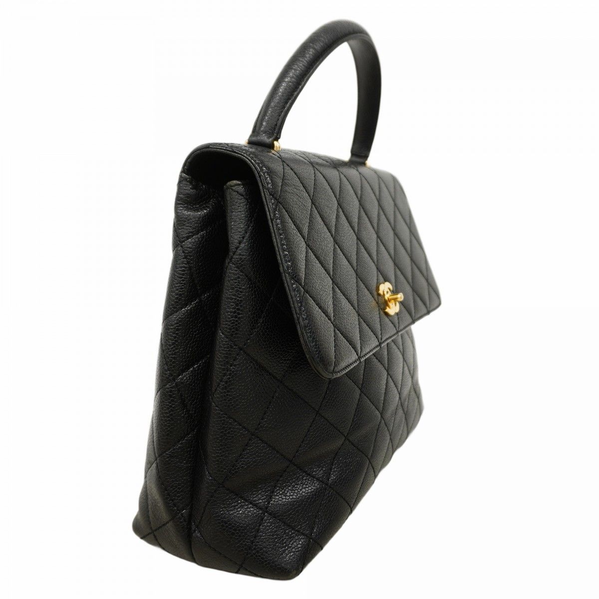 ☆SALE【5of6596-h】シャネル ハンドバッグ マトラッセ キャビアスキン