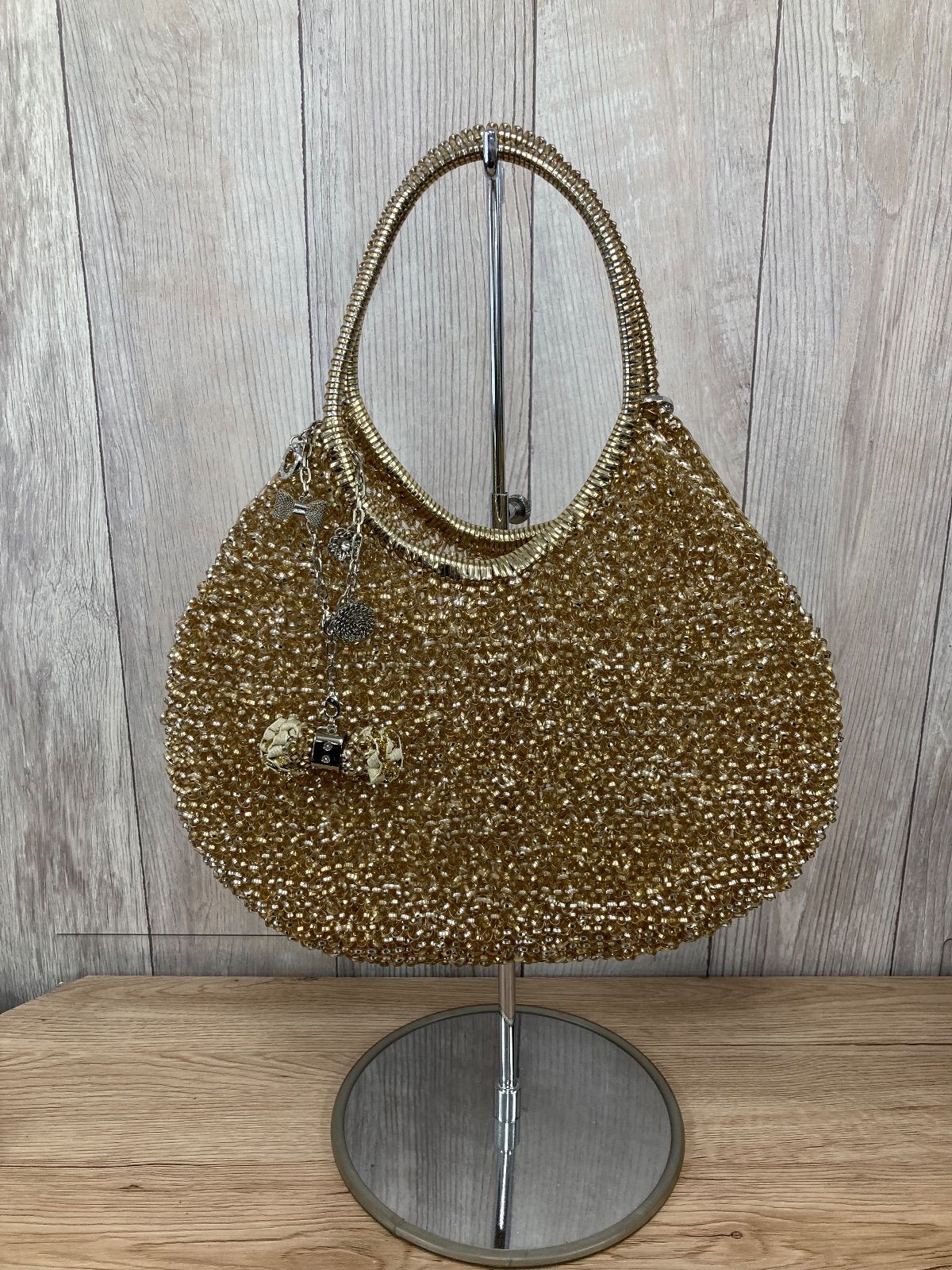 ANTEPRIMA アンテプリマ ワイヤーバック ハンドバック ゴールド リボンチャーム インナーバック付き 衣料品