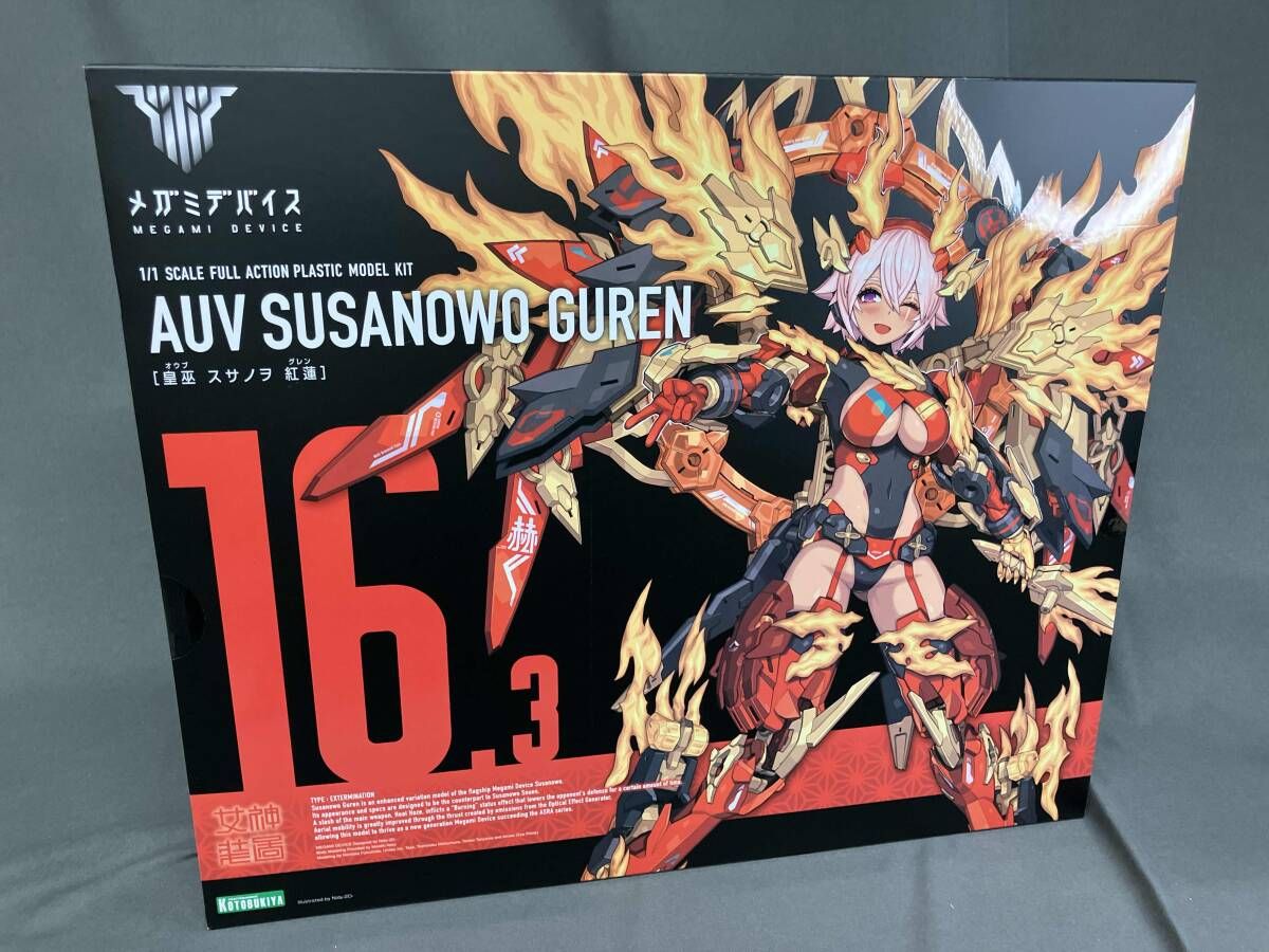 未組立 プラモデル コトブキヤ 1 皇巫 スサノヲ 紅蓮 メガミデバイス