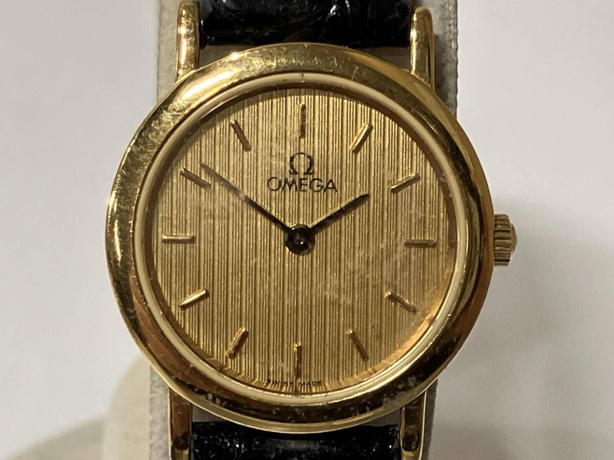 ジャンク OMEGA De Ville クォーツ腕時計 A3374 ジャンク OMEGA De Ville クォーツ腕時計 A3374 ジャンク OMEGA De