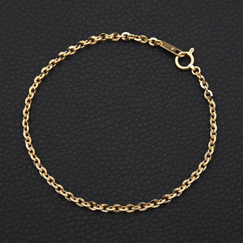 K 18 トゥインクルカット アズキチェーン ブレスレット 4.0 g 20 cm