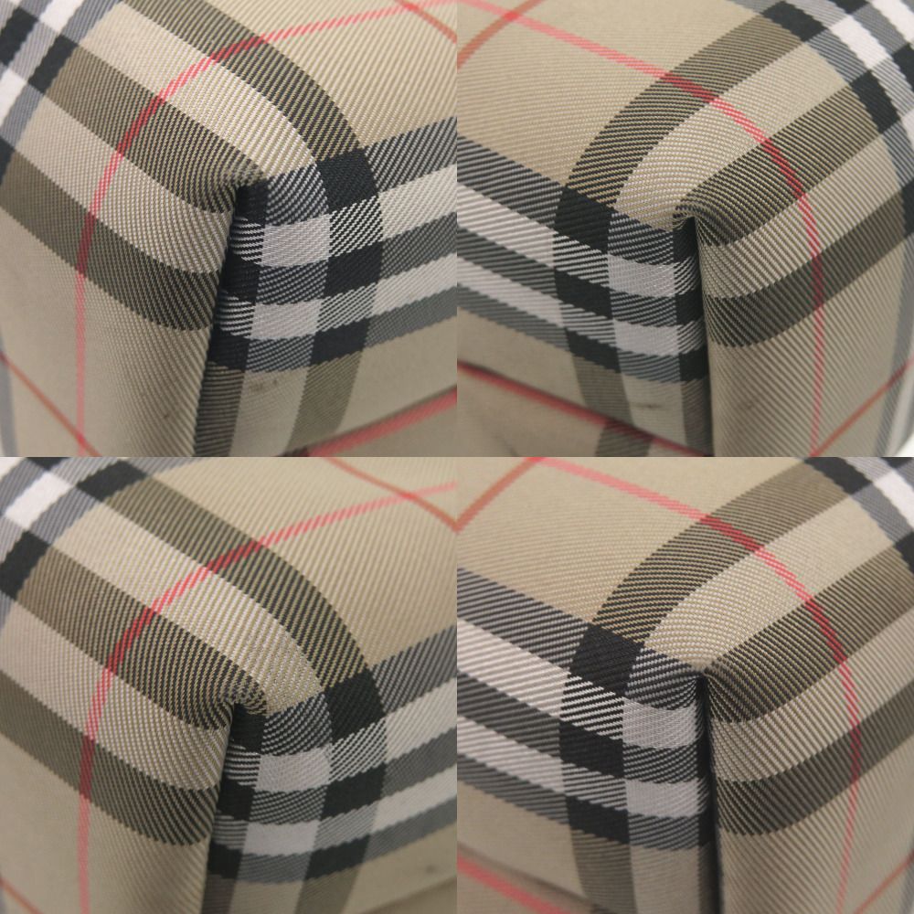 美品 バーバリー ノバチェック ナイロン レザー アクセサリーポーチ