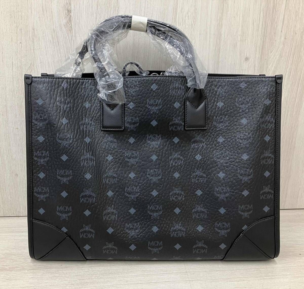 MCM エムシーエム ヴィセトス 2 WAYバッグ XL ブラック