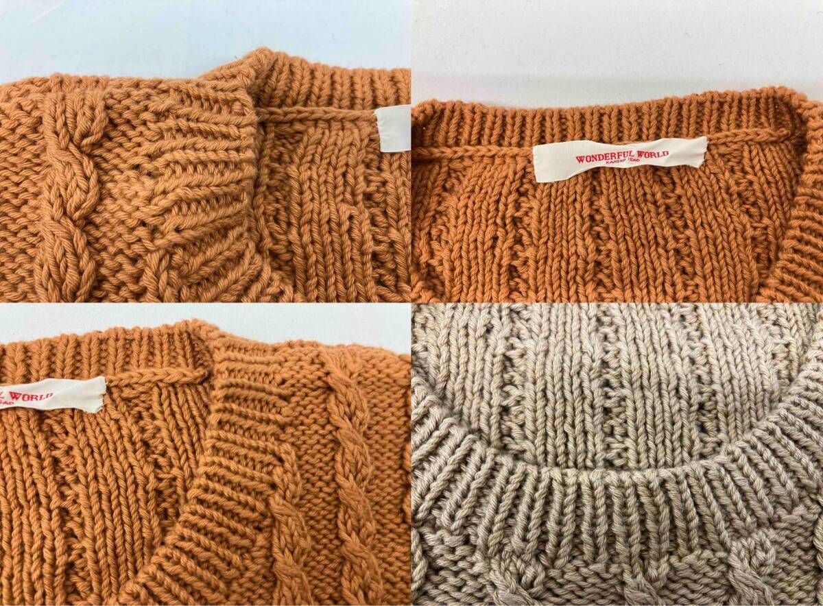 WONDERFUL WORLD ワンダフルワールド カネコイサオ W51KA05 ニット 綿