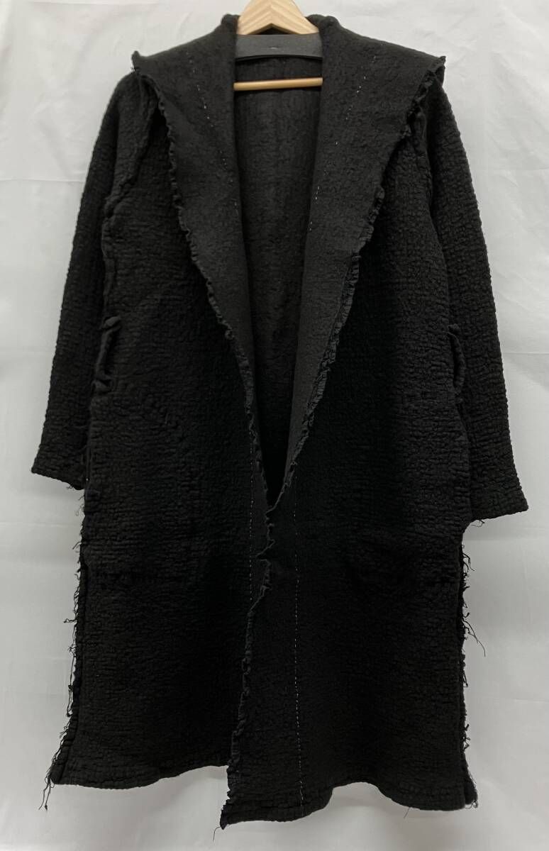 me ISSEY MIYAKE ミーイッセイミヤケ コート ロング カーディガン アウター ブラック サイズF