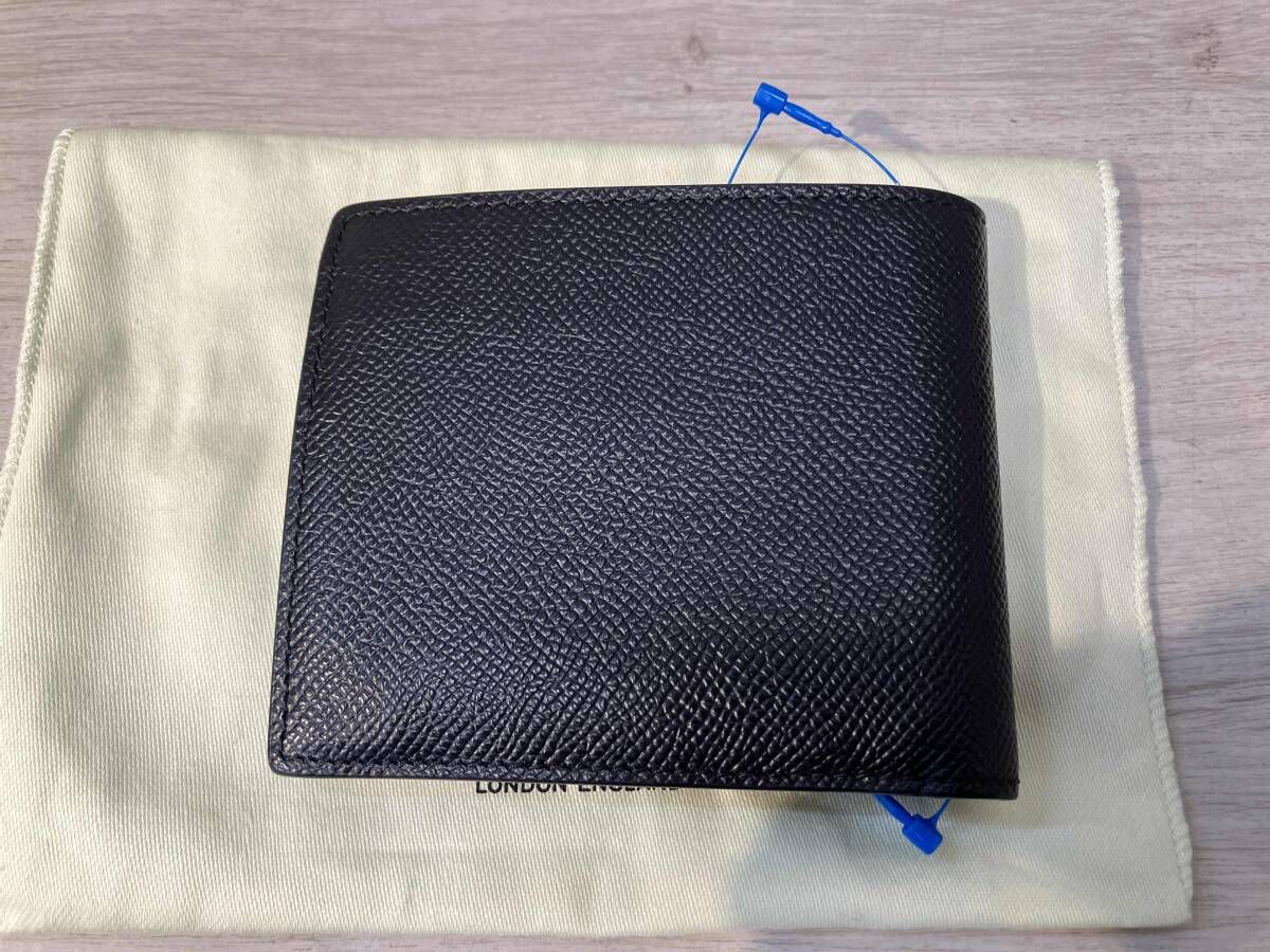 BURBERRY 二つ折り財布 レザー ブラック