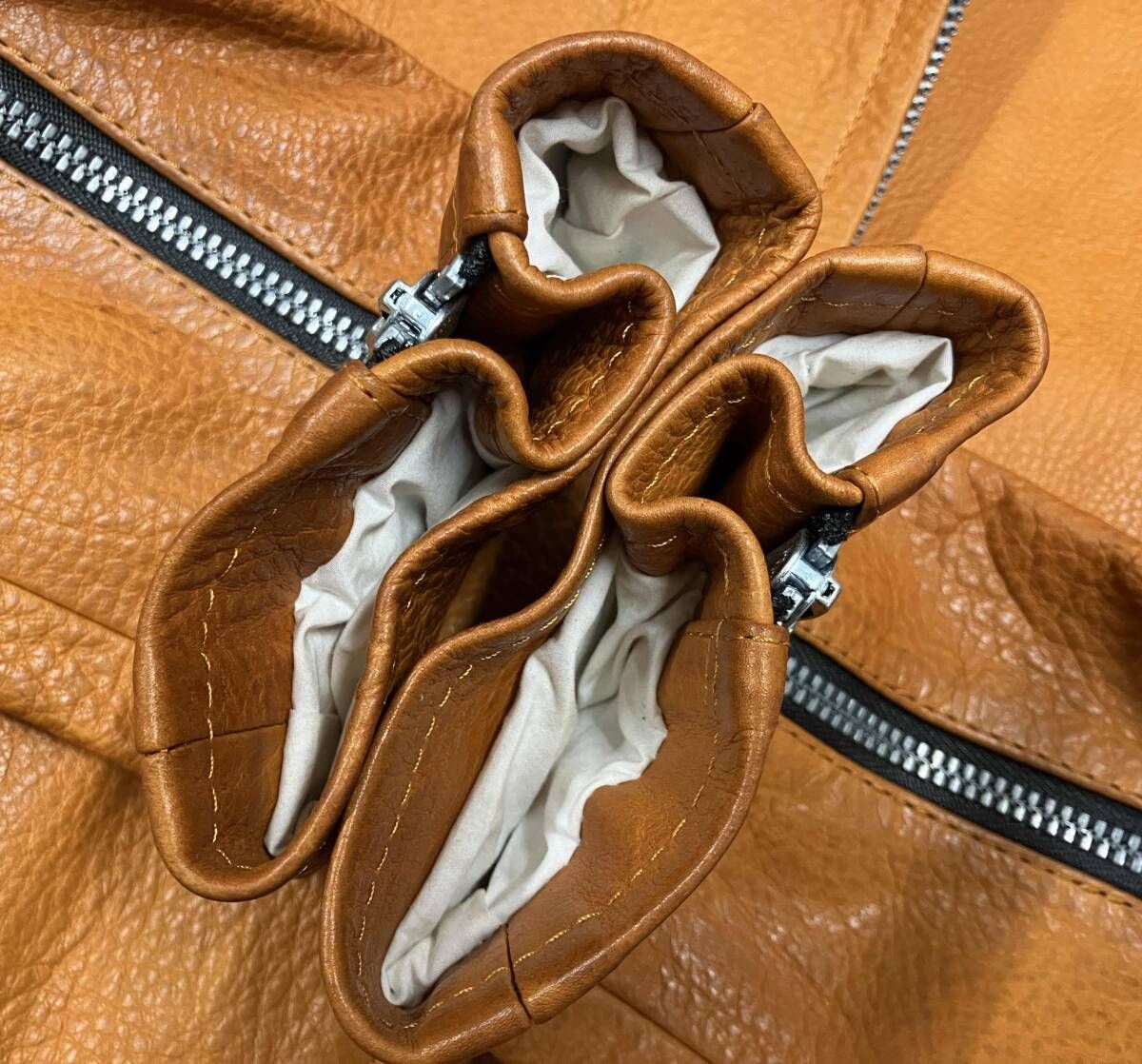 BACKLASH シングルライダース サイズ表記1 ジャケット オレンジ系