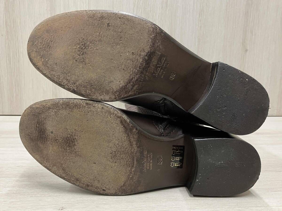 ロングブーツ ブラウン