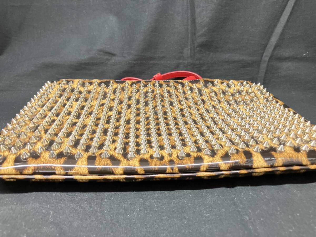  Christian Louboutin クリスチャンルブタン ルビポッシュ スパイクスタッズ レオパード柄 クラッチバッグ その他 小物