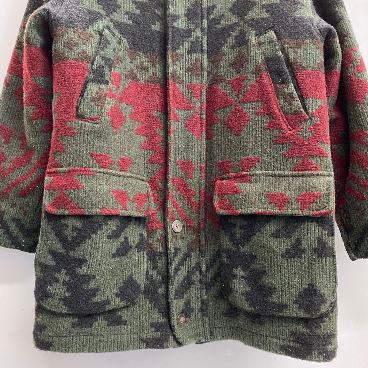 ウールリッチ WOOLRICH 90's ネイティブ柄 USA製 ウールコート コート