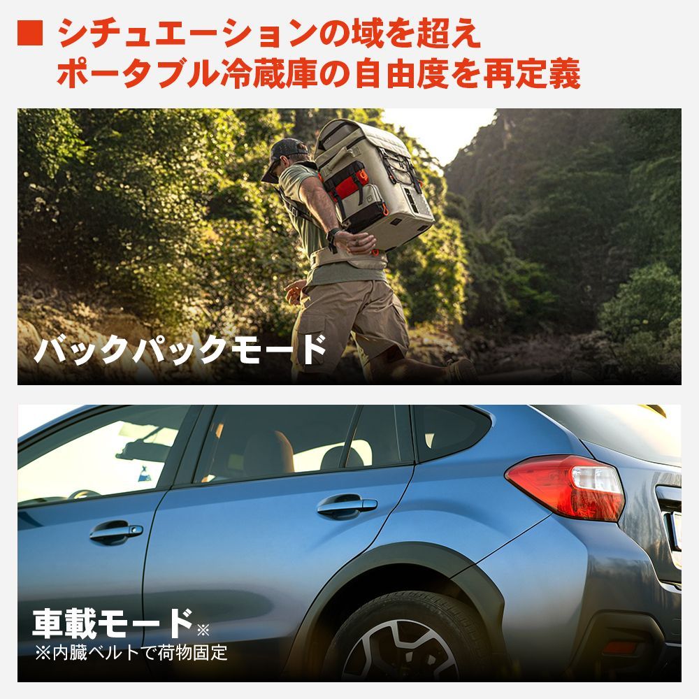  ポータブル冷蔵庫 イチネンアクセス Litheli U 20 HW 05 冷蔵庫 大容量 16 L 20℃ 急速冷凍 コンパクト 静音 AC 100 V DC 12 24 バックパック キャンプ A 1 その他 クーラーボックス 保冷剤