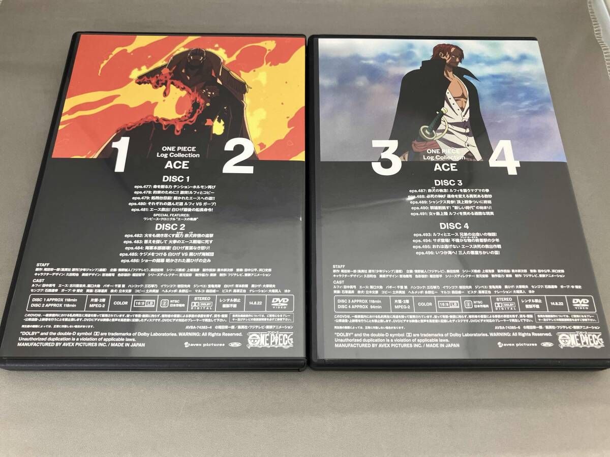 DVD ONE PIECE Log Collection'ACE'(TVアニメ第477話~第496話) - メルカリ