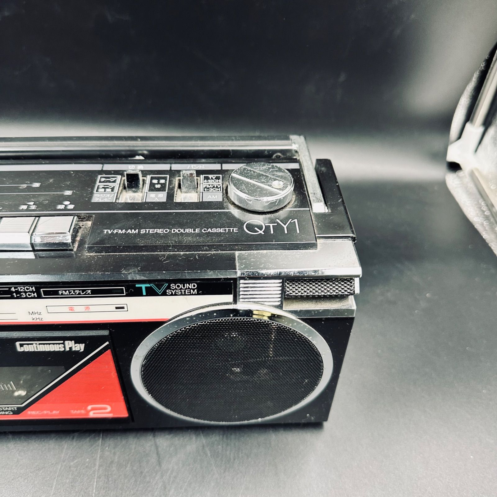 SHARP QTY1 ステレオダブルカセットラジカセ - メルカリ