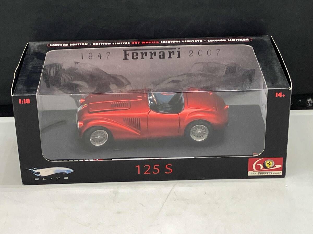 現状品 ホットウィールエリート 1/18 フェラーリ 125S Limited Edition