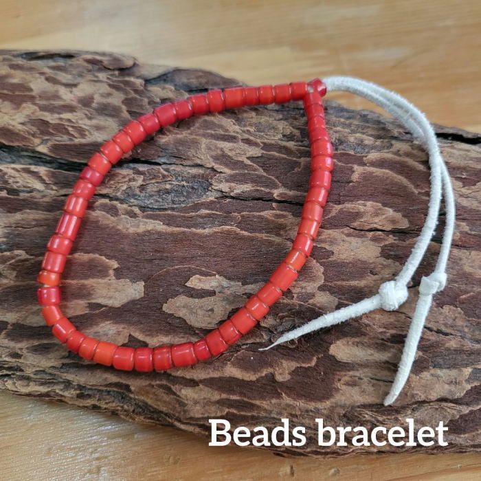 rym 285 アンティークビーズブレスレット手首のサイズ18ｃｍの方 ネックレス ブレスレット