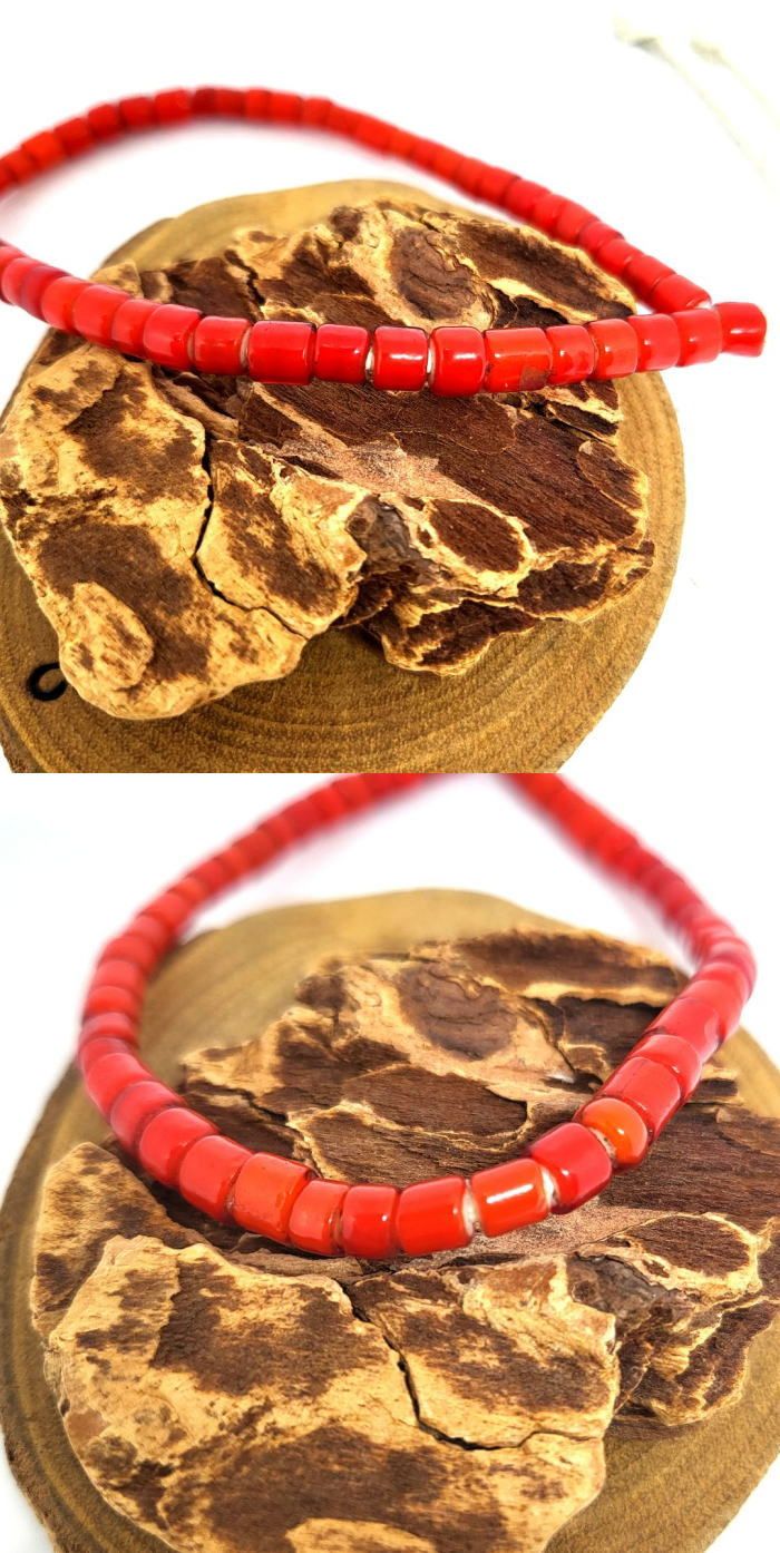 rym-285 アンティークビーズブレスレット手首のサイズ18ｃｍの方 ネックレス ブレスレット