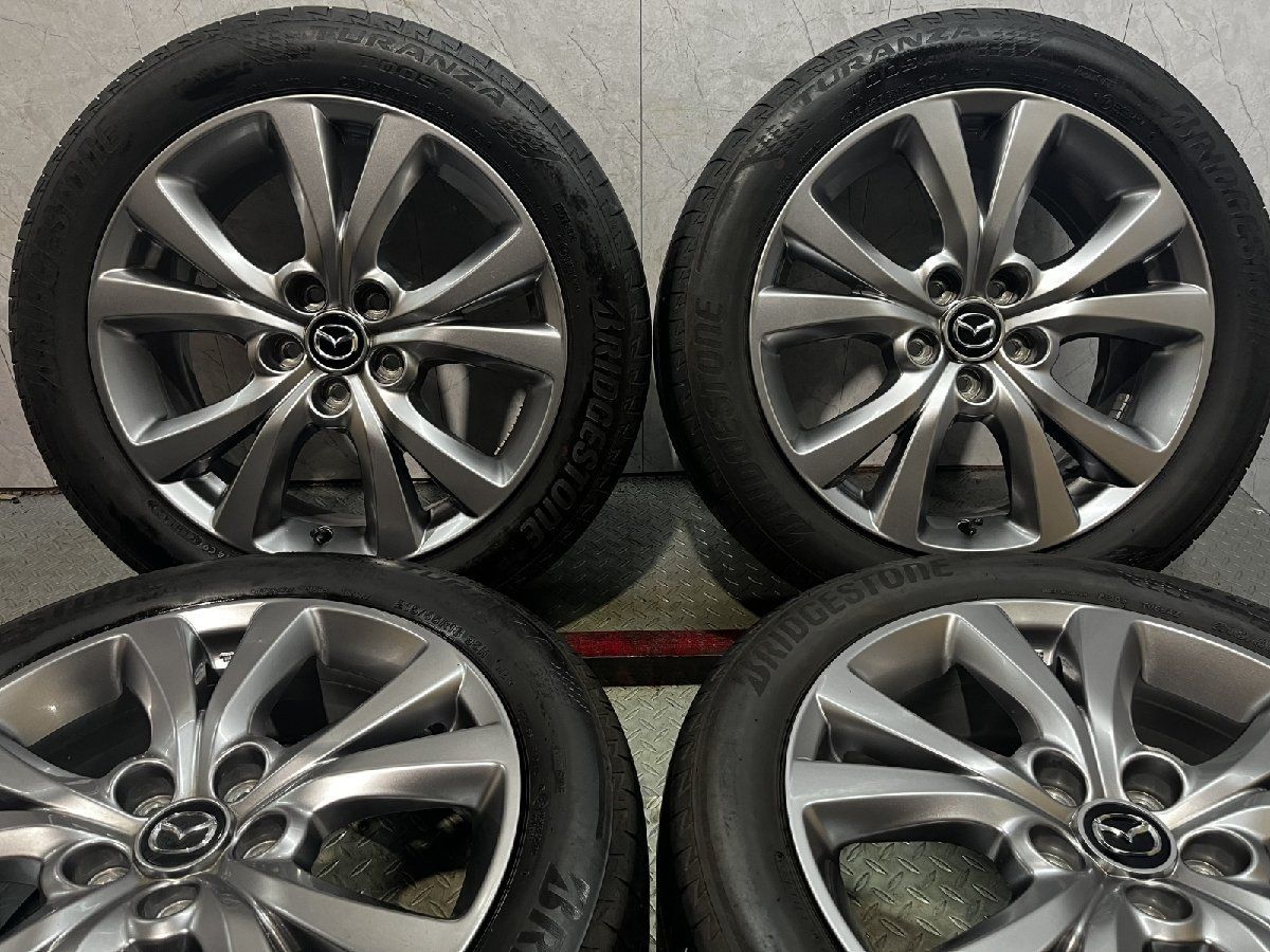 【BS BRIDGESTONE TURANZA T005A 215/55R18】夏タイヤ【MAZDA CX-30 純正ホイール 18インチ 7J5HPCD114.3+45】20年製　(MTS505)クレジットカード QRコード決済可能 BS BRIDGESTONE TURANZA T005A 215/55R18】夏タイヤ【MAZDA CX-30 純正