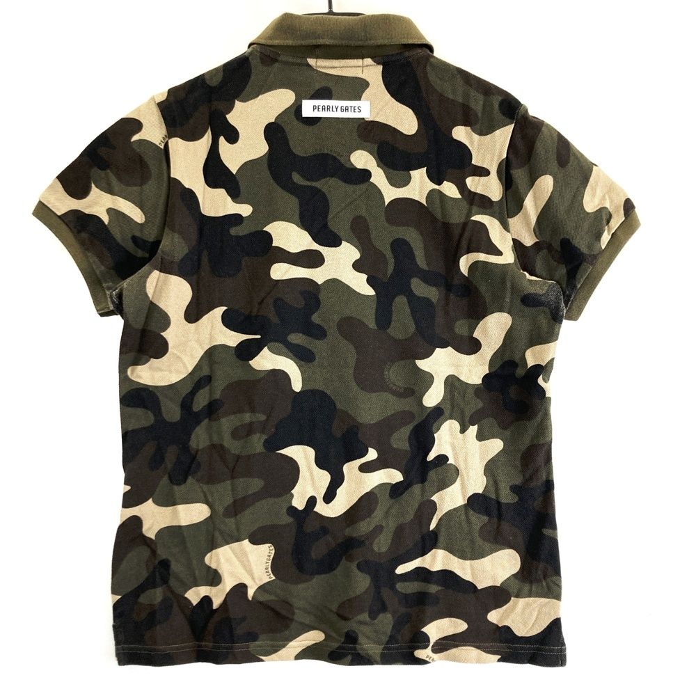 サイズ：1 PEARLY GATES パーリーゲイツ 半袖ポロシャツ カモフラ柄