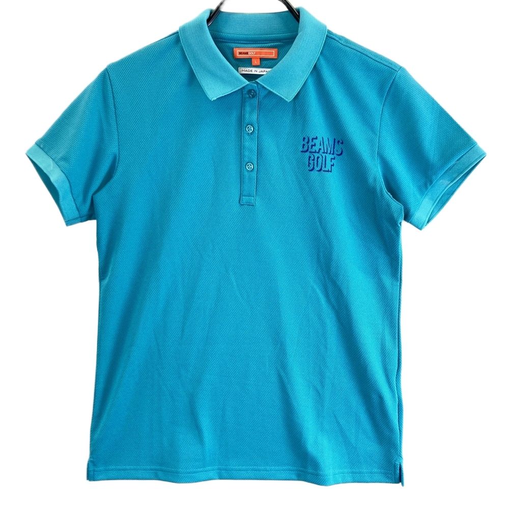 サイズ L BEAMS GOLF ビームスゴルフ モデル 半袖ポロシャツ ブルー系 ゴルフウェア メンズ ストスト