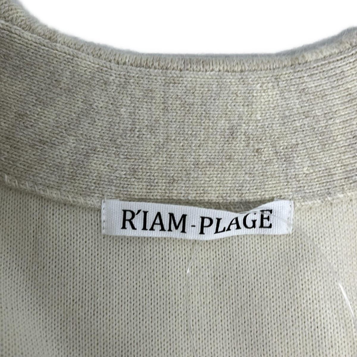  R IAM-PLAGE リアムプラージュ コート サイズ38 M レディース - ベージュ 長袖 ニット 秋 冬 その他 ジャケット アウター