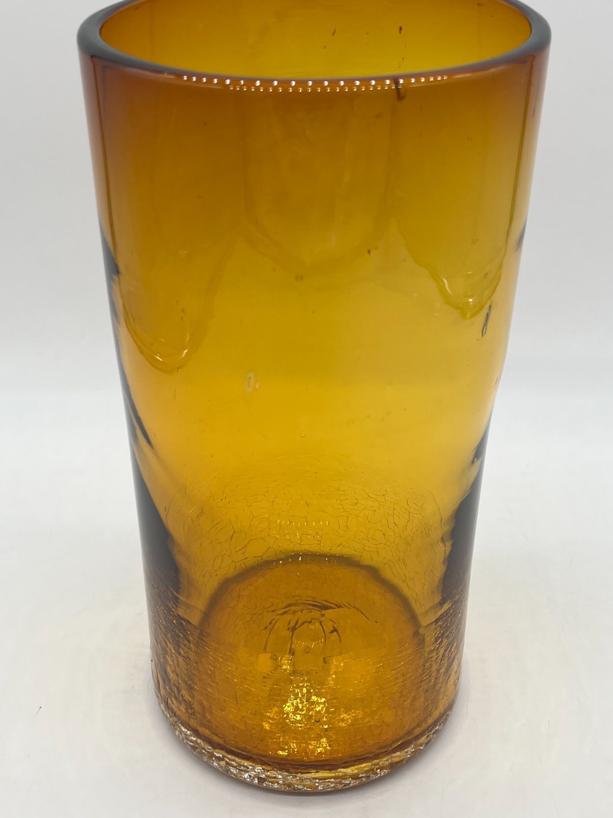 花瓶 アンバー色 アンバー 琥珀色 インテリア アンティーク 飾り 昭和