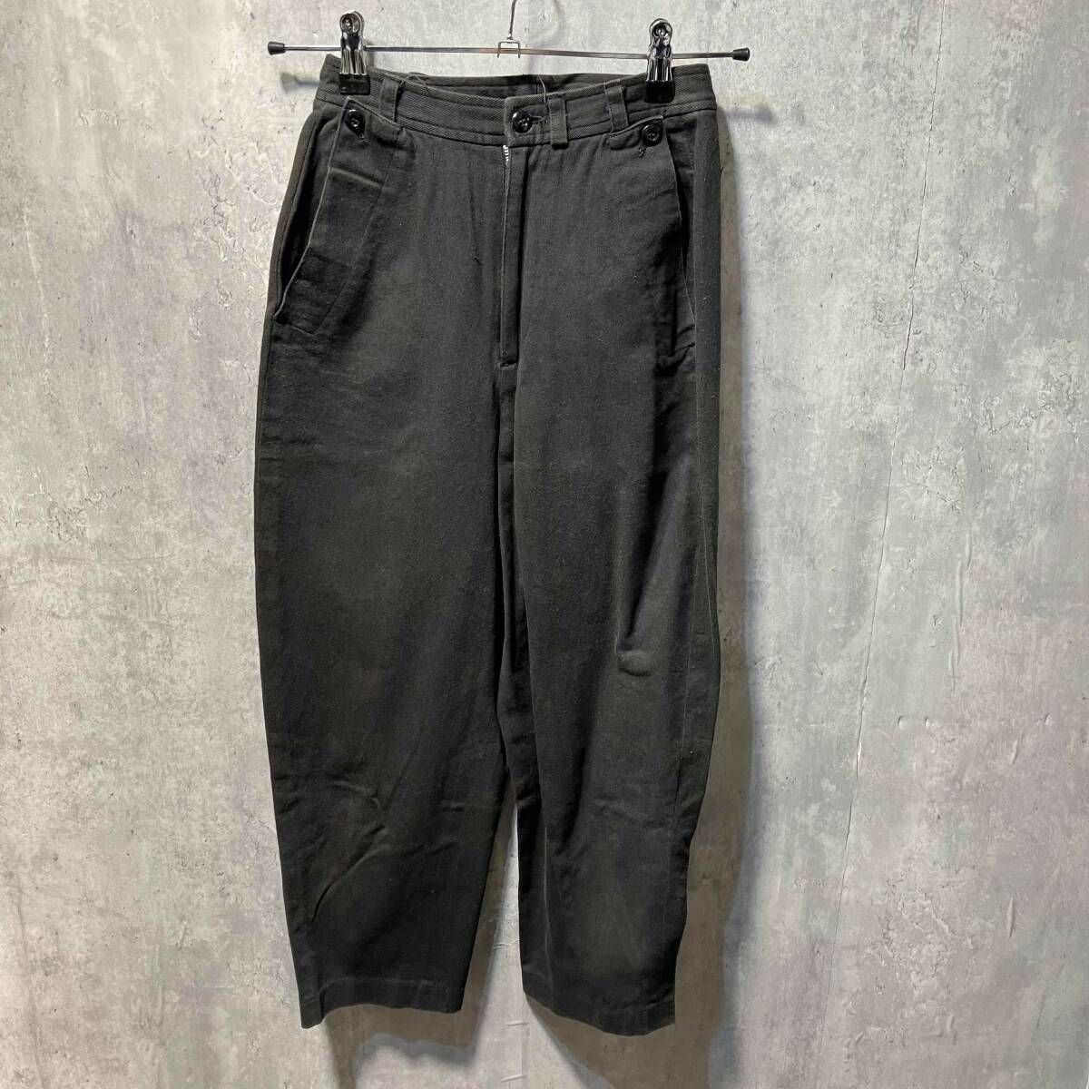 archive COMMEdes GARCONS P-08012 cotton pants コットンクロップドパンツ サイズS ブラック コムデギャルソン