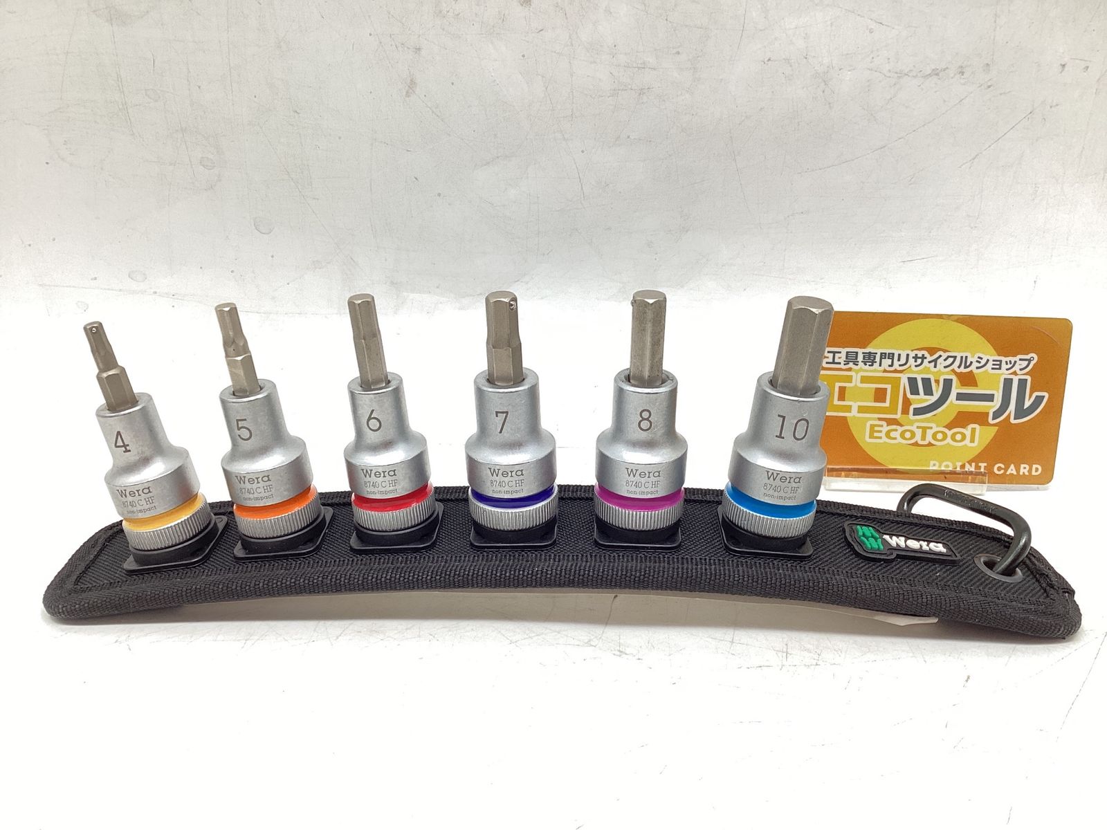 Wera ヴェラ 1 2 DR六角ビットソケットセット6点組 4ー10 mm 3996 エコツール豊田インター店 M 02