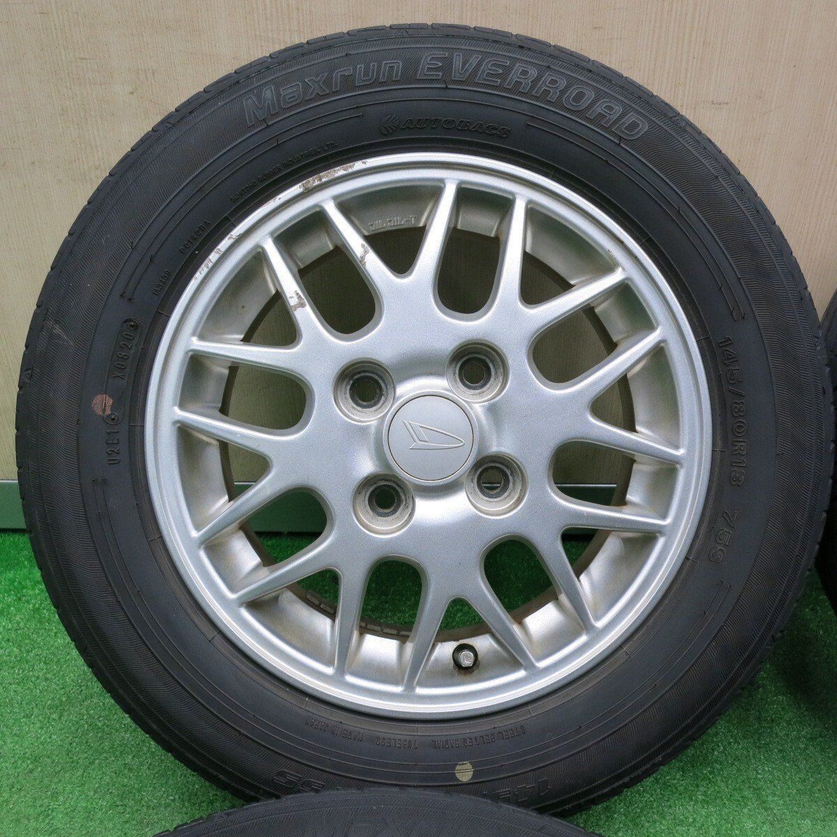 4本価格 ダイハツ アトレー ワゴン 145 80 R 13 オートバックス Maxrun 13インチ PCD 100 4 H ノ