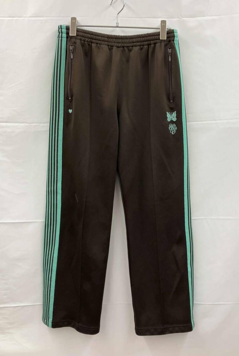 Needles × Girls Don’t Cry ニードルス×ガールズドントクライ トラックパンツ HM 411 ウエスト総ゴム M ブラウン 通年